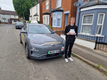Congratulations to Joe on passing his Automatic Practical driving test First Time Today Tuesday 30th May 2023. at Bletchley Driving Test Centre. with a little help from Mark at Milton Keynes school of motoring, Wish Joe all the very best for his driving and thank you for using Milton Keynes school of motoring as your training provider.<br />
www.mksom.com.<br />
Both Female and Male instructors, Automatic a