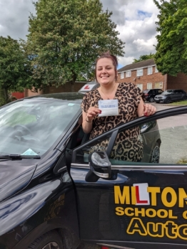 Congratulations to Taylor who passed her Test First Attempt Today Saturday 28th May 2022 at Bletchley test centre. with our instructor Vicky at Milton Keynes School of Motoring . All the best from MKSOM #drivinglessons #drivinglessonsmiltonkeynes #automaticdrivinglessons #femaledrivinginstructor #electricdrivingschool.